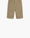 View of model wearing Harvest Gold Men's Loose Fit Eighty-Six Dock 10" Shorts.