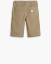View of model wearing Harvest Gold Men's Loose Fit Eighty-Six Dock 10" Shorts.