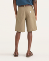 Back view of model wearing Harvest Gold Men's Loose Fit Eighty-Six Dock 10" Shorts.