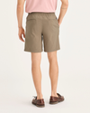 Back view of model wearing Harvest Gold Men's Straight Fit Ultimate Pull-On Short.