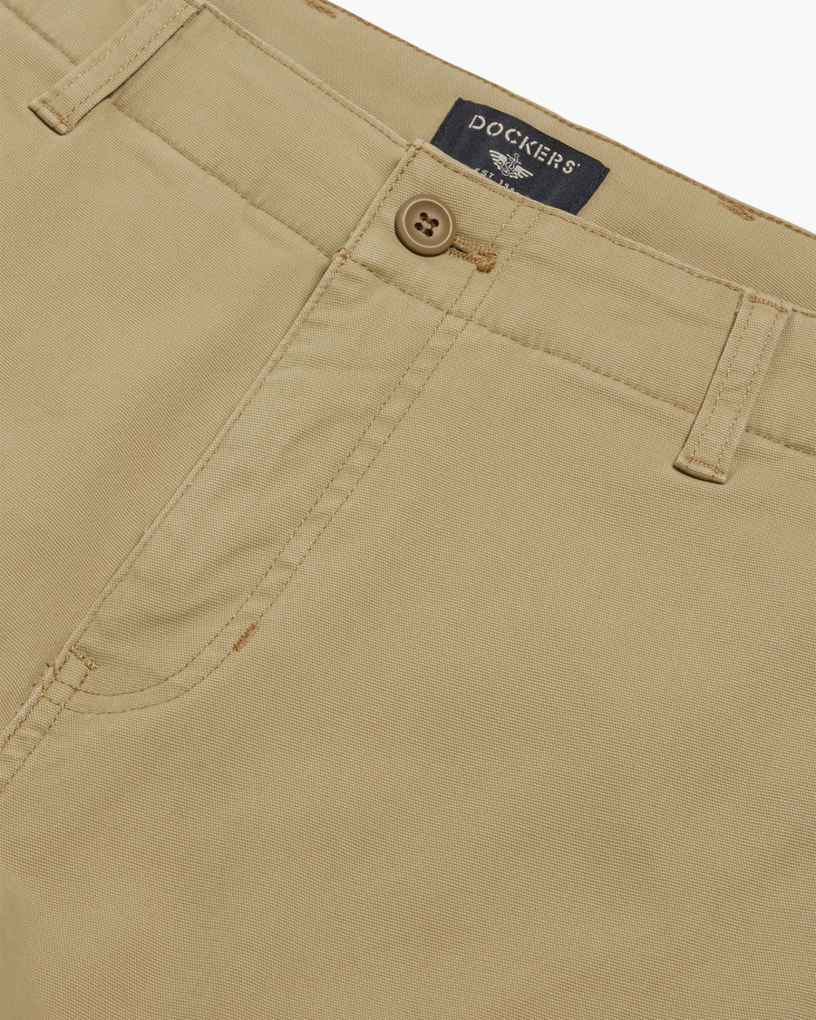 View of model wearing Harvest Gold Utility Cargo Pant, Straight Fit.