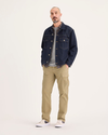 Front view of model wearing Harvest Gold Utility Cargo Pant, Straight Fit.
