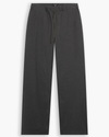 View of model wearing Heather Gray Drawstring Pants.