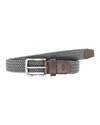 Front view of  High Rise Men's Casual Braid Belt.