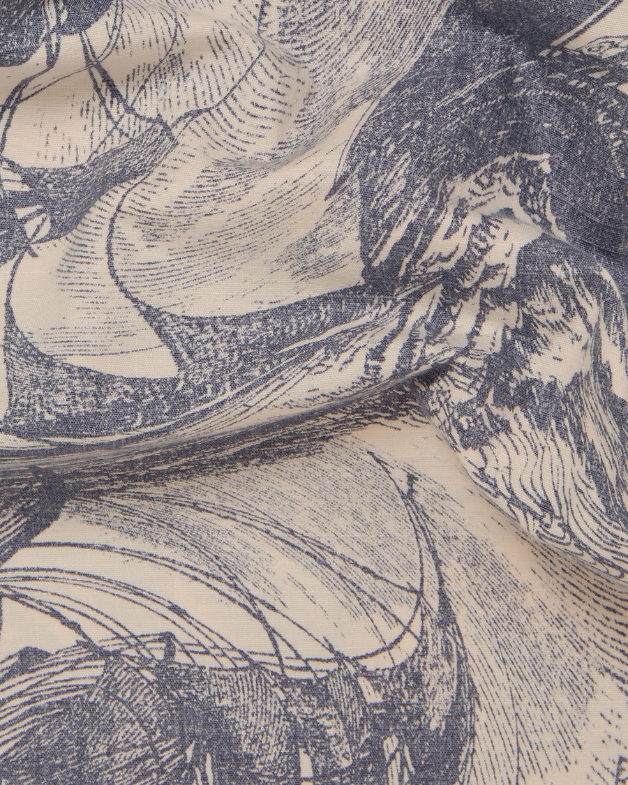 View of model wearing Ichabod Buttercream Eighty-Six Utility Pants, Loose Fit.