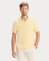 Front view of model wearing Italian Straw Original Polo, Slim Fit.