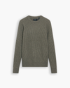 View of model wearing Jodhpurs Crewneck Sweater, Regular Fit.