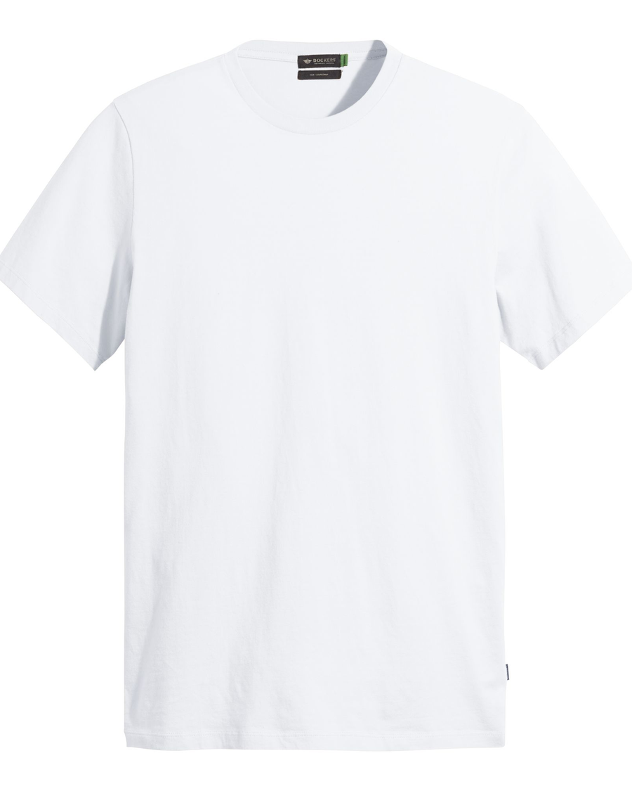 View of model wearing Lucent White Original Tee.