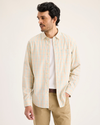 Front view of model wearing Masdeval Men's Regular Fit Ultimate Shirt.