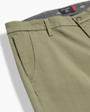 View of model wearing Mermaid Workday Khaki Pants, Slim Fit.