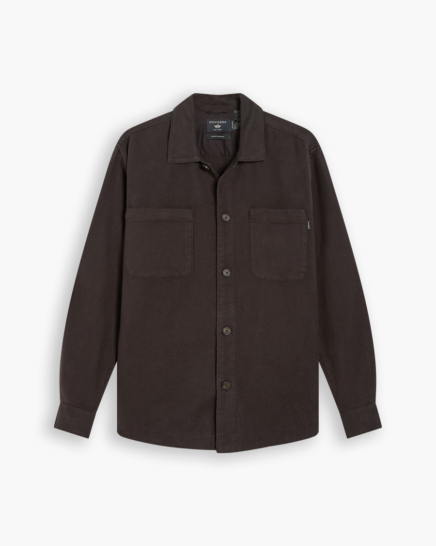 View of model wearing Mole Overshirt, Relaxed Fit.