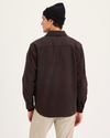 Back view of model wearing Mole Overshirt, Relaxed Fit.