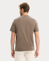 Back view of model wearing Morel Graphic Tee, Regular Fit.