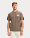Front view of model wearing Morel Graphic Tee, Regular Fit.