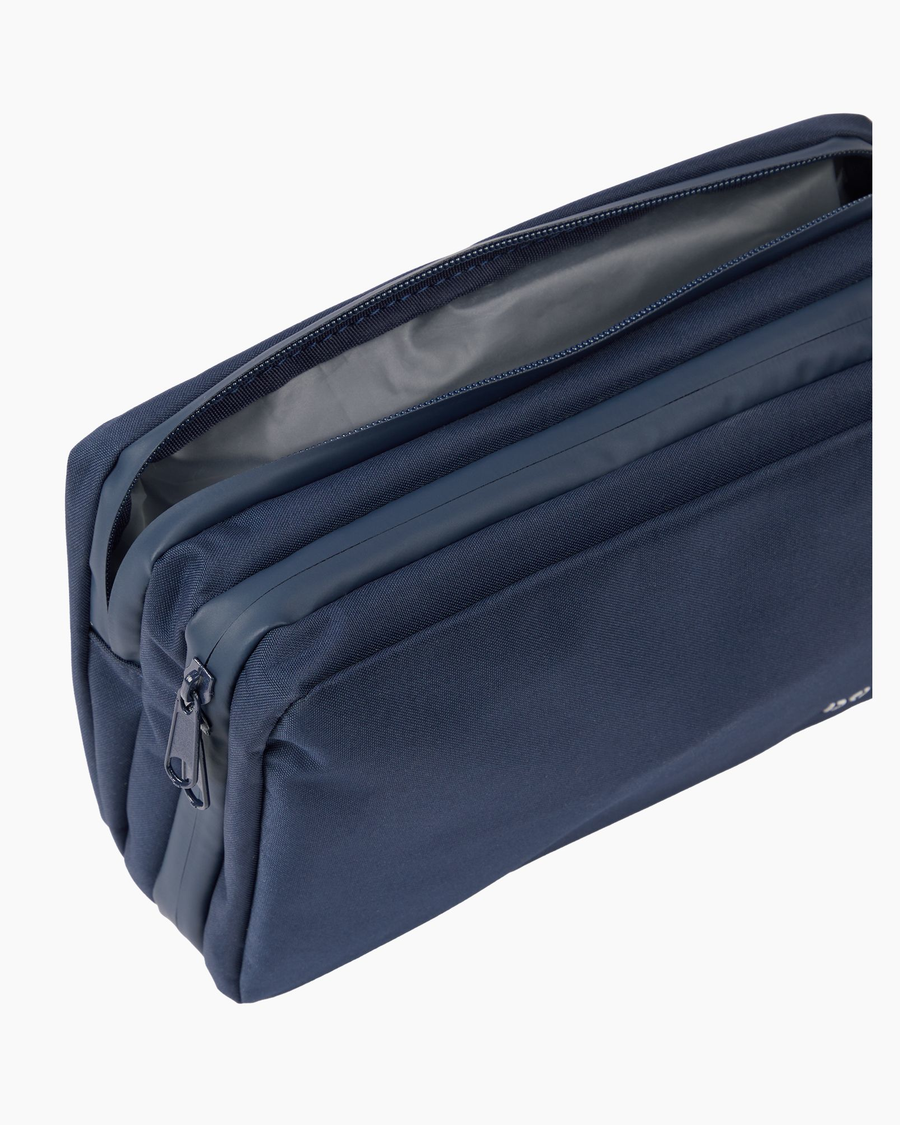 View of  Navy Blazer Men's Packable Toiletry.