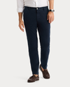 Front view of model wearing Navy Blazer Original Chino Pants, Slim Fit.