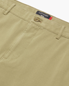 View of model wearing New British Khaki Essential Chino Pants, Skinny Fit.