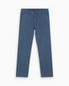 View of model wearing Ocean Blue Stonewash Alpha Chino Pants, Slim Fit.