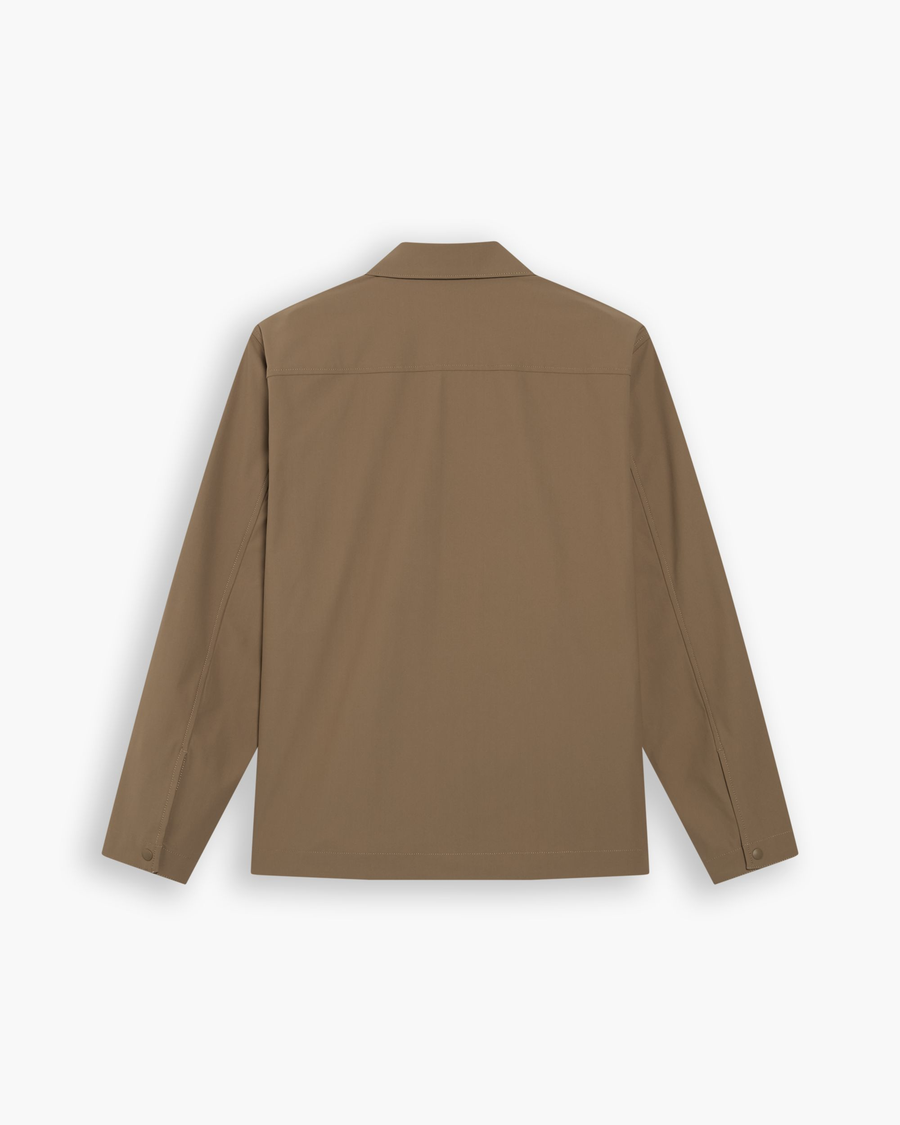 View of model wearing Otter Go Overshirt, Regular Fit with Airweave.