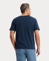 Back view of model wearing Pembroke Graphic Tee, Regular Fit.