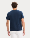 Back view of model wearing Pembroke Graphic Tee, Regular Fit.