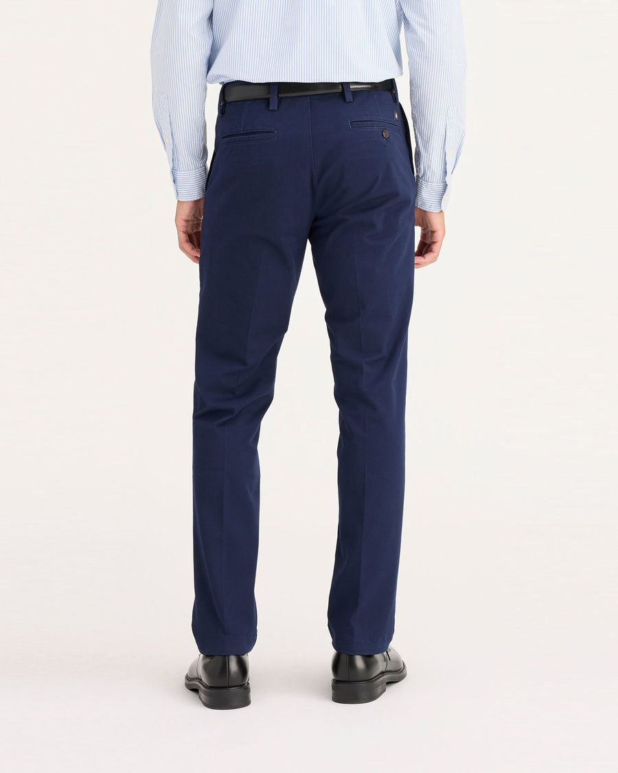 Back view of model wearing Pembroke Workday Khaki Pants, Slim Fit.