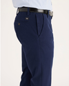 Side view of model wearing Pembroke Workday Khaki Pants, Slim Fit.