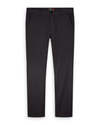 Front view of model wearing Pirate Black Essential Chino Pants, Skinny Fit.