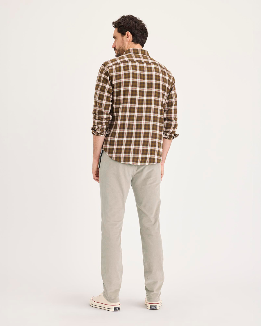 Back view of model wearing Pure Cashmere Ultimate Chinos, Skinny Fit.