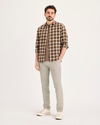 Front view of model wearing Pure Cashmere Ultimate Chinos, Skinny Fit.