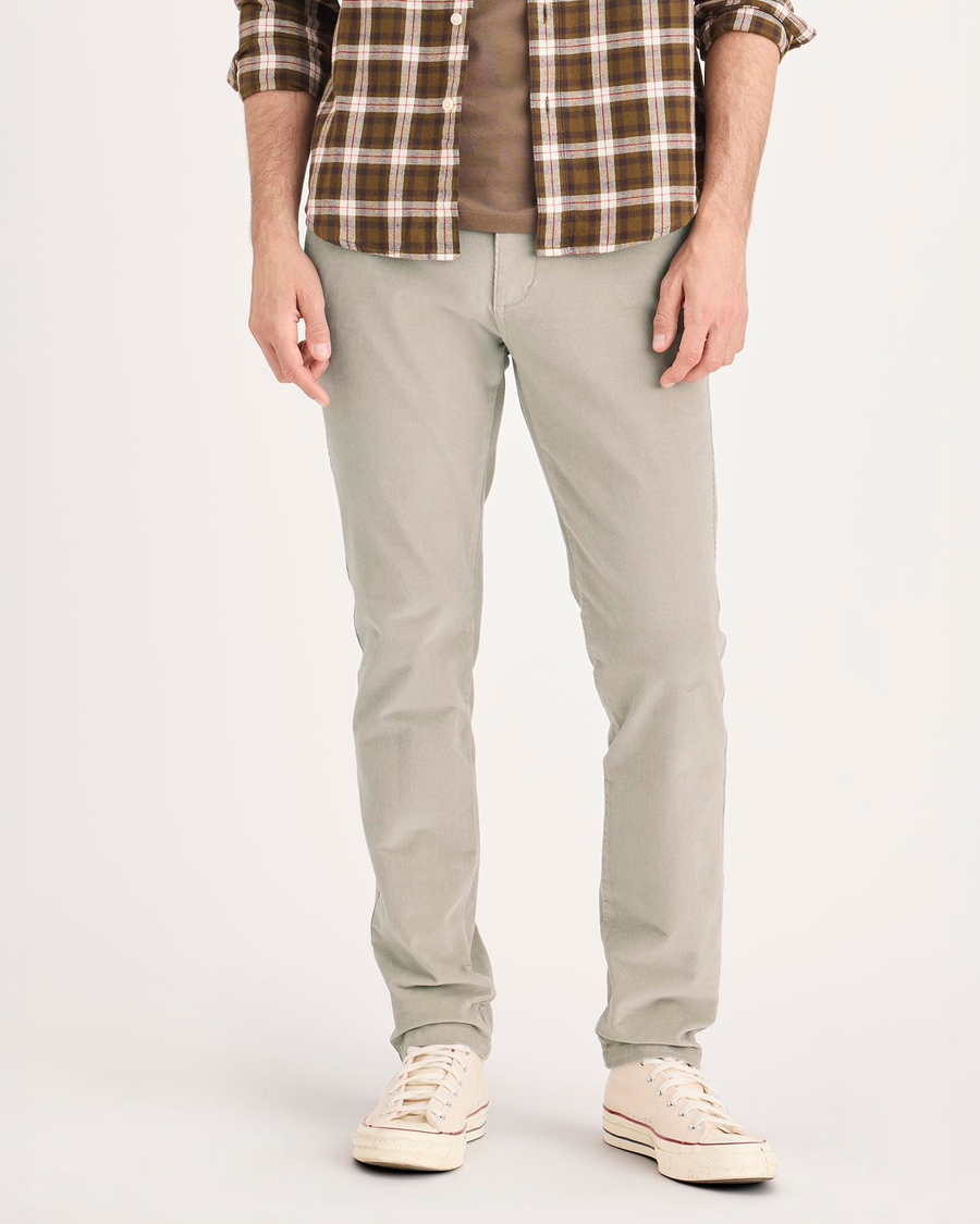 Front view of model wearing Pure Cashmere Ultimate Chinos, Skinny Fit.