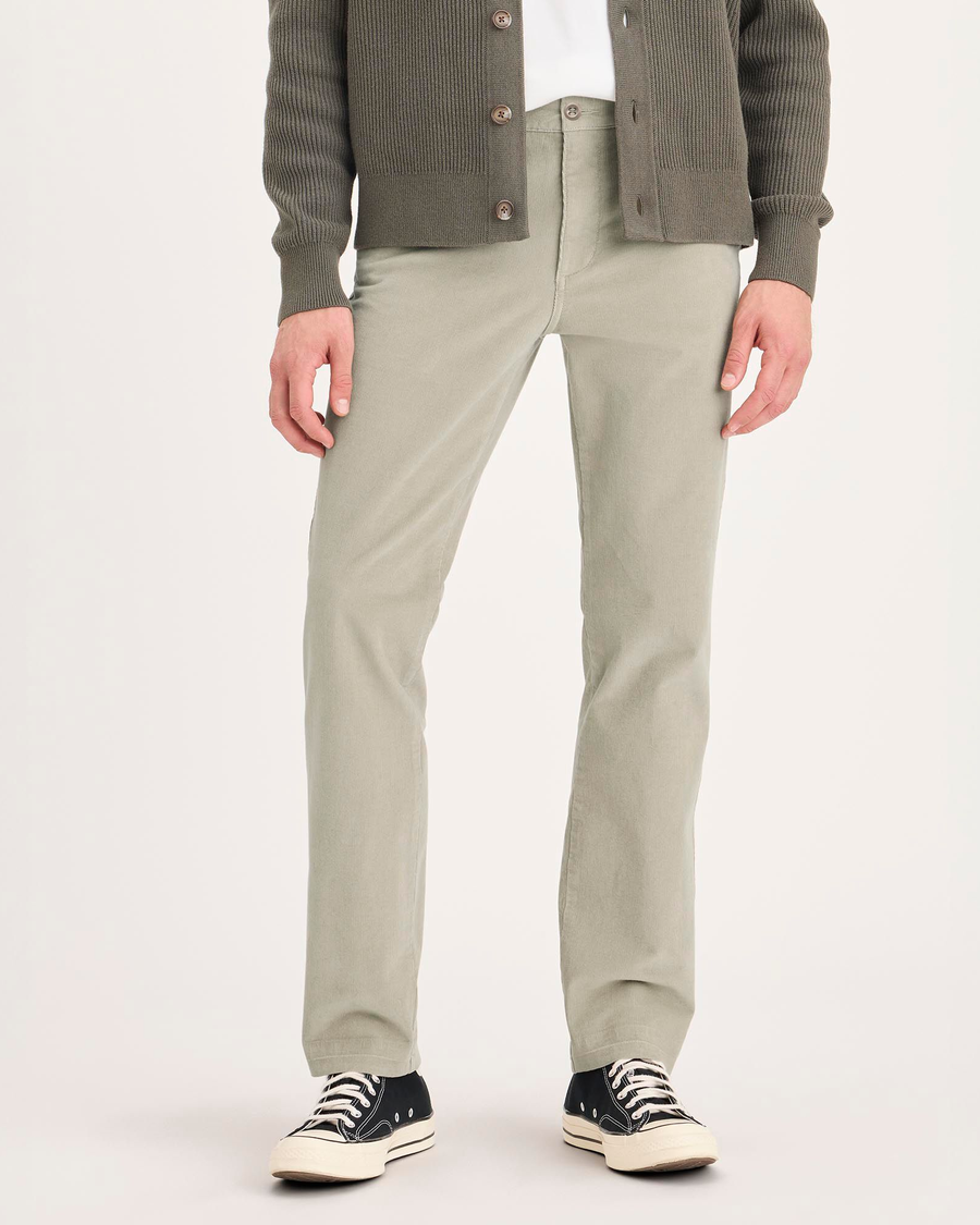 Front view of model wearing Pure Cashmere Ultimate Chinos, Slim Fit.