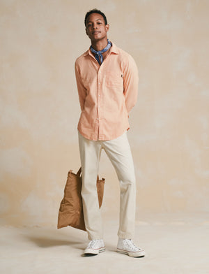 "Dockers® Alpha Chino—classic officer’s chino redefined with Smart 360 Flex™, Flex Comfort Waistband™, and a hidden security pocket for modern comfort and function.