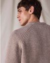 View of model wearing Sahara Khaki Dockers® x Transnomadica Mariner Sweater.