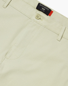 View of model wearing Sahara Khaki Essential Chino Pants, Skinny Fit.