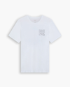 View of model wearing Sailboat Chromatic Logo Tee, Slim Fit.