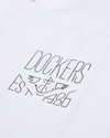View of model wearing Sailboat Chromatic Logo Tee, Slim Fit.