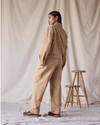 Back view of model wearing Seaworthy Khaki Dockers® x Transnomadica Officer Chino.