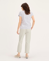 Back view of model wearing Silver Birch Weekend Chino Pants, Slim Fit.