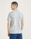 Back view of model wearing Smokestack Heather Original Tee.