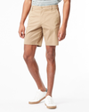 Front view of model wearing Summer Earth Men's Straight Fit Ultimate Shorts.