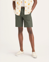Front view of model wearing Tea Leaf Men's Supreme Flex Modern Chino Short.
