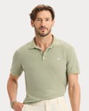 View of model wearing Tea Original Polo, Slim Fit.
