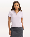 Front view of model wearing Thistle Polo, Slim Fit.