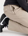 View of model wearing Timberwolf Go Chino, Slim Fit with Airweave.