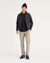 Front view of model wearing Timberwolf Go Chino, Slim Fit with Airweave.