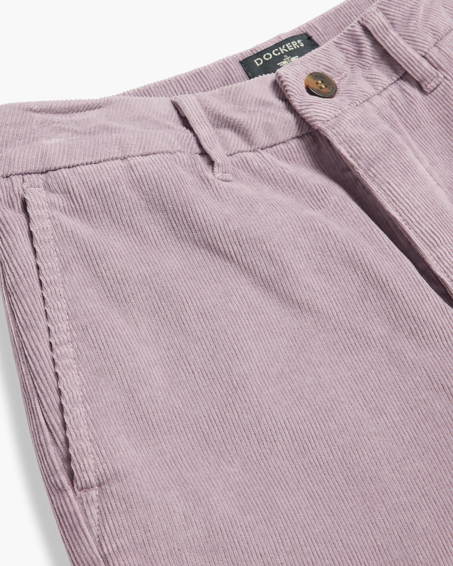 View of model wearing Toadstool Blake Chino Pants, High Straight.