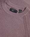 View of model wearing Toadstool Crewneck Sweater, Regular Fit.