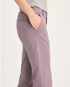 Side view of model wearing Toadstool Weekend Chino, Slim Fit.