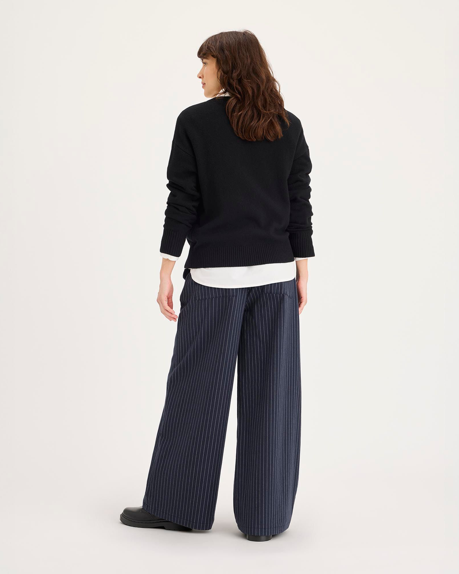 Back view of model wearing Total Eclipse Drawsting Pant, Regular Fit.